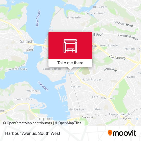 Harbour Avenue map