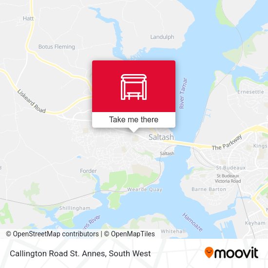 Callington Road St. Annes map