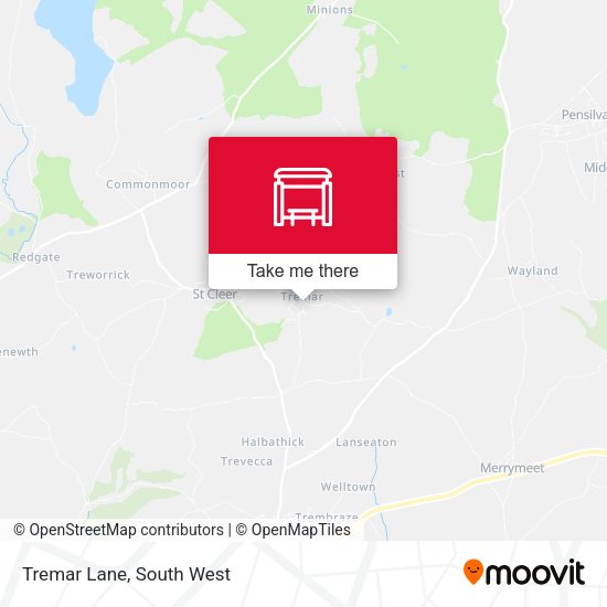Tremar Lane map