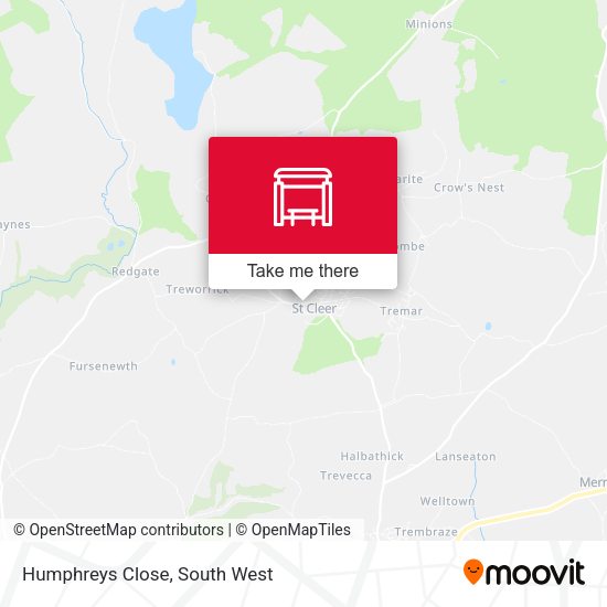 Humphreys Close map