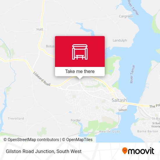 Gilston Road Junction map