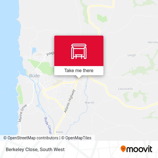 Berkeley Close, Stratton map