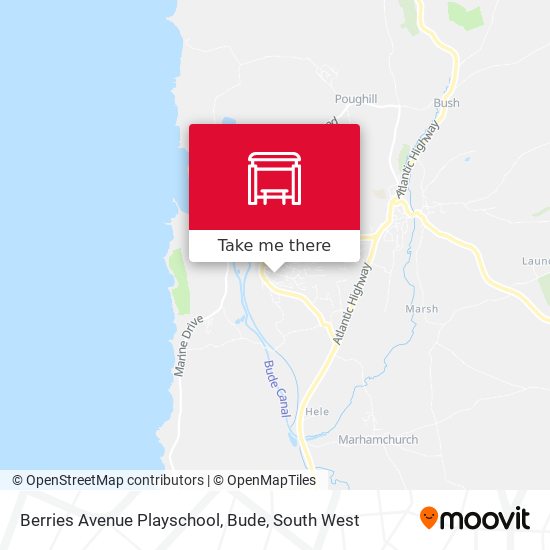 Berries Avenue Playschool, Bude map