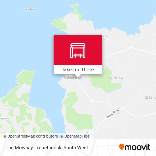 The Mowhay, Trebetherick map