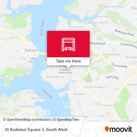 St Budeaux Square 3 map