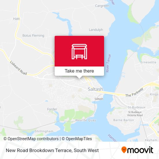New Road Brookdown Terrace map