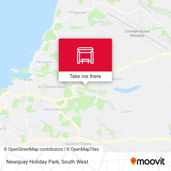 Newquay Holiday Park map