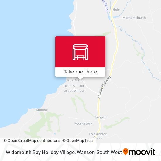Widemouth Bay Holiday Village, Wanson map