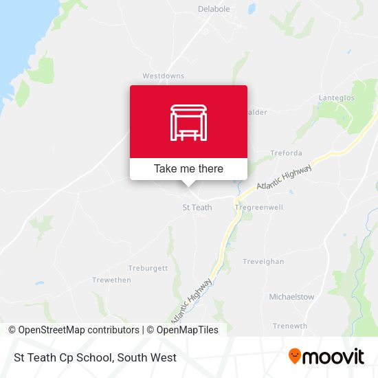 St Teath Cp School map