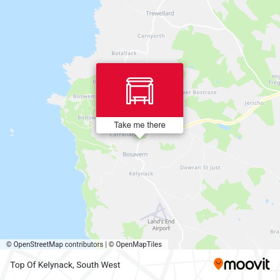 Top Of Kelynack map