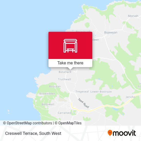 Creswell Terrace map