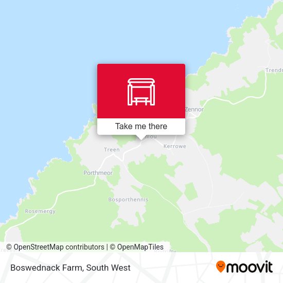 Boswednack Farm map