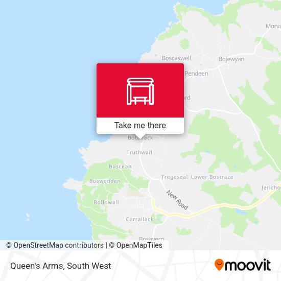 Queen's Arms map