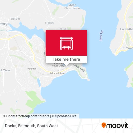 Docks, Falmouth map