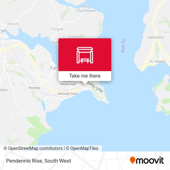 Pendennis Rise map
