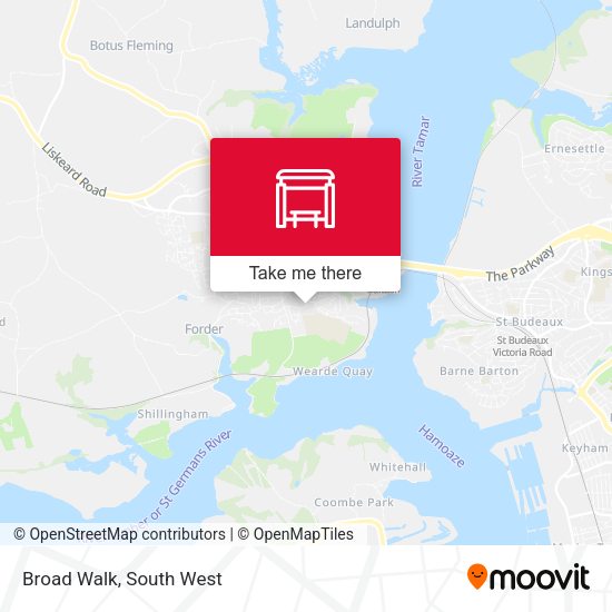 Broad Walk map