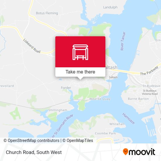 Church Road map