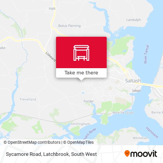 Sycamore Road, Latchbrook map