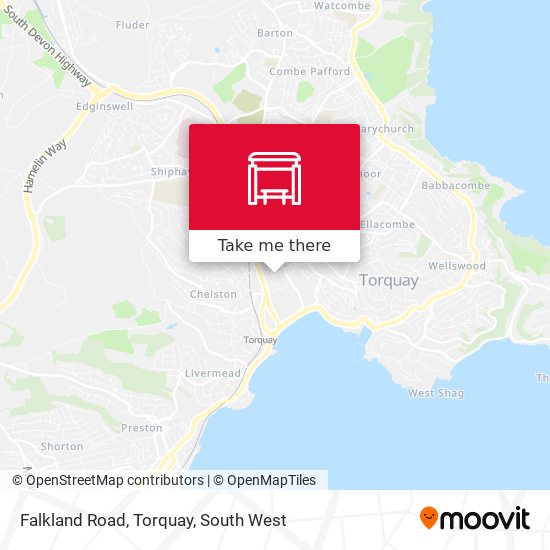 Falkland Road, Torquay map