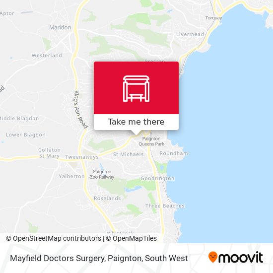 Mayfield Doctors Surgery, Paignton map