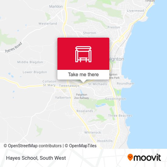 Hayes School map