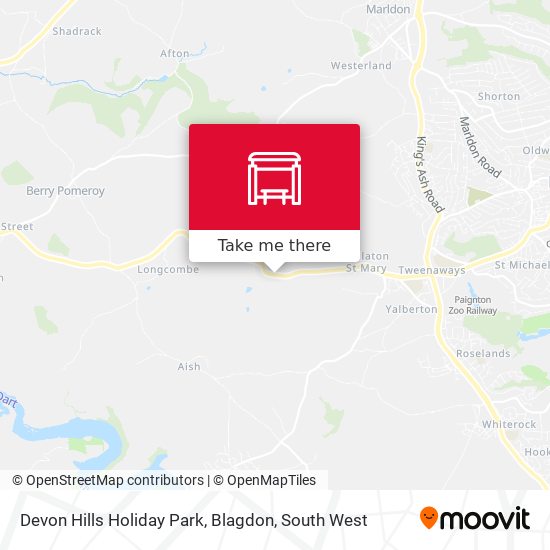 Devon Hills Holiday Park, Blagdon map