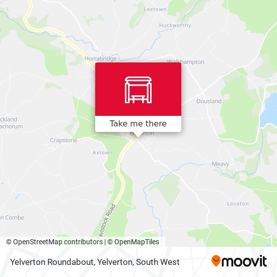 Yelverton Roundabout, Yelverton map