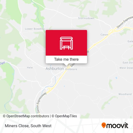 Miners Close map