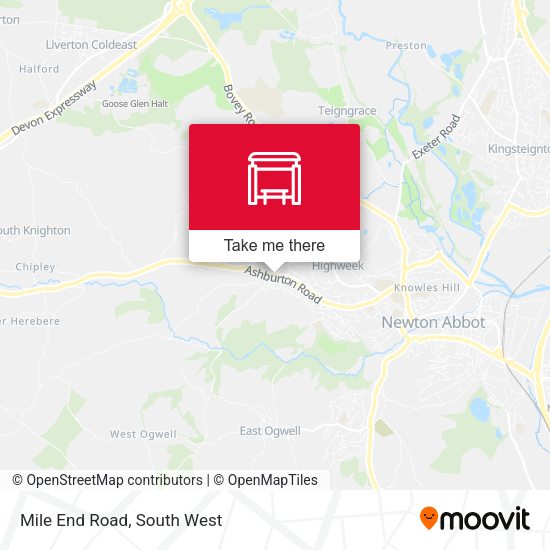 Mile End Road map