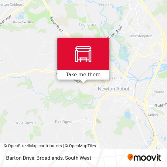 Barton Drive, Broadlands map