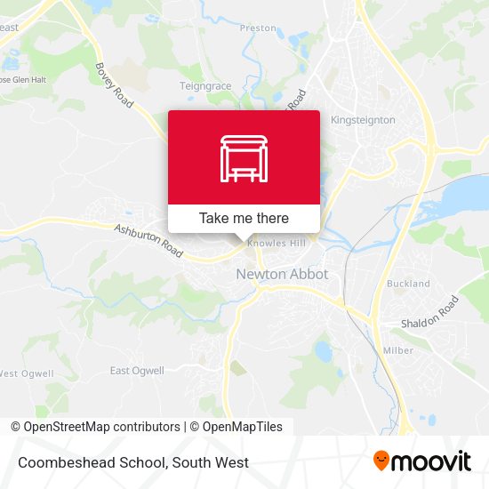 Coombeshead School map