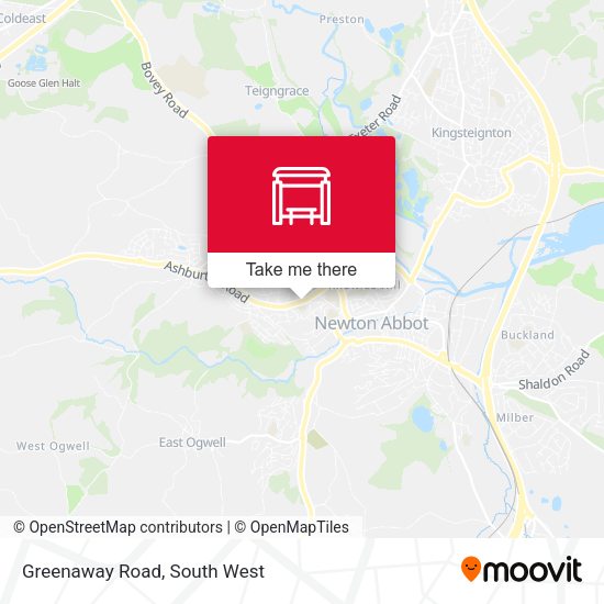 Greenaway Road map