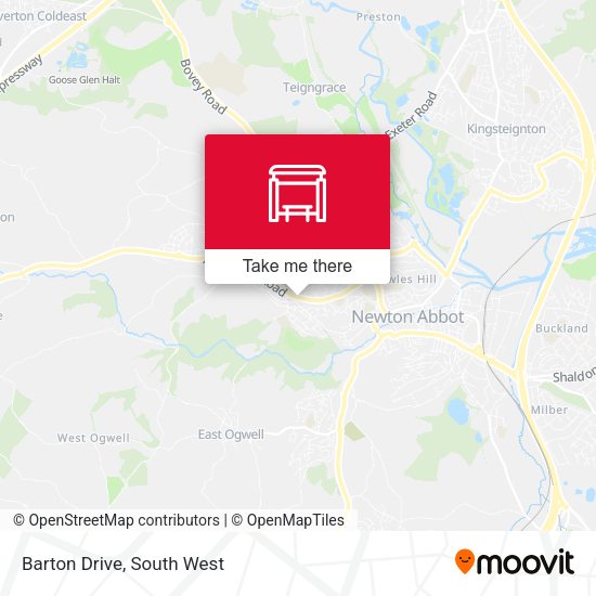 Barton Drive map