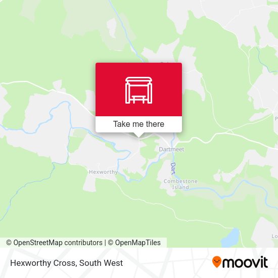 Hexworthy Cross map