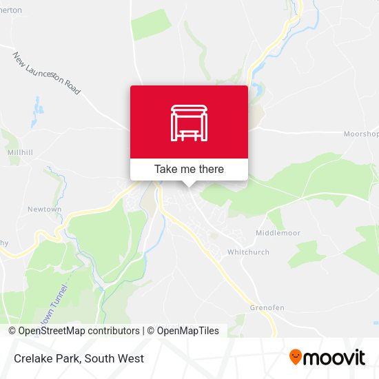 Crelake Park map