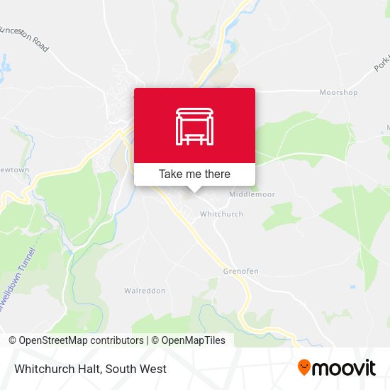 Whitchurch Halt map