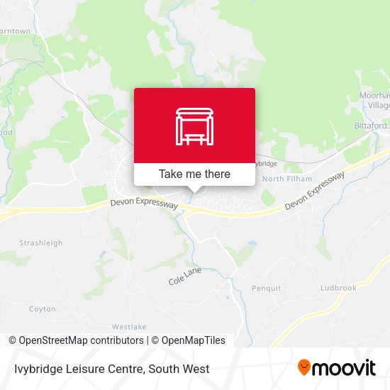 Ivybridge Leisure Centre map