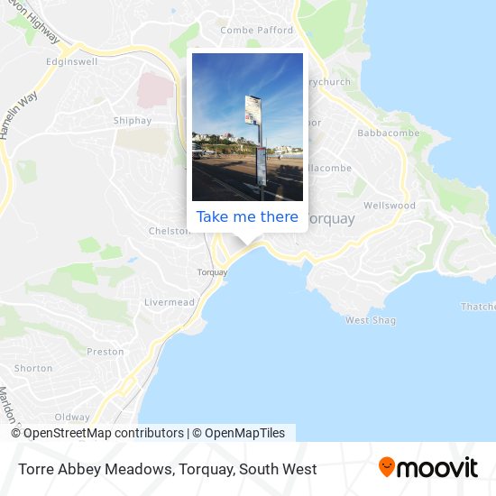 Torre Abbey Meadows, Torquay map