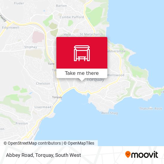 Abbey Road, Torquay map