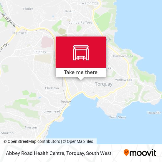 Abbey Road Health Centre, Torquay map