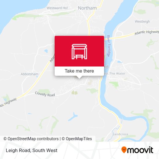 Leigh Road map