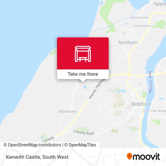 Kenwith Castle map