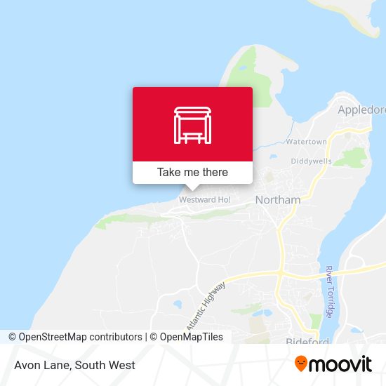 Avon Lane map