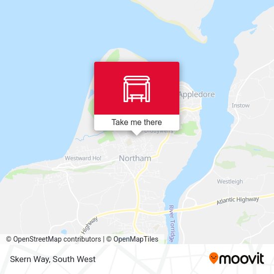 Skern Way map