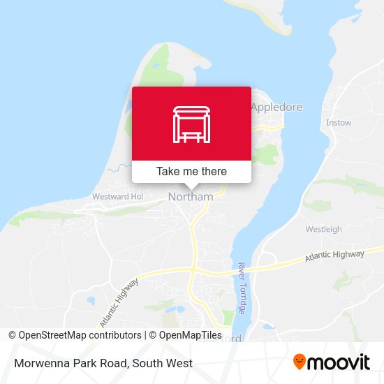 Morwenna Park Road map