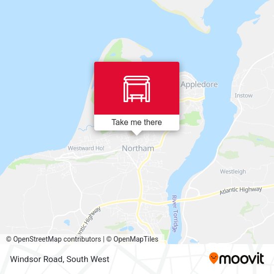 Windsor Road map