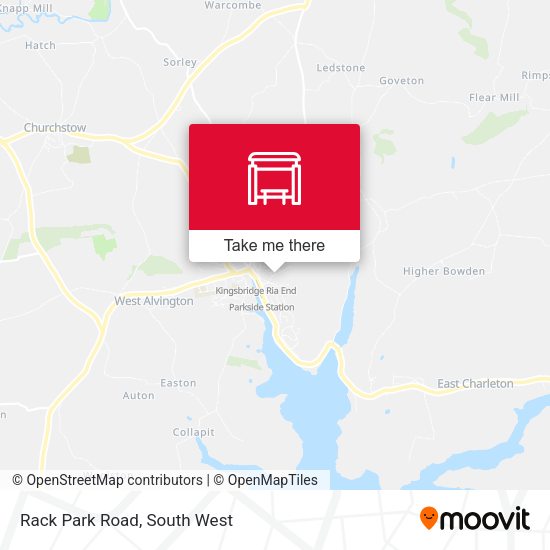 Rack Park Road map