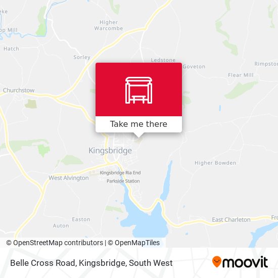 Belle Cross Road, Kingsbridge map