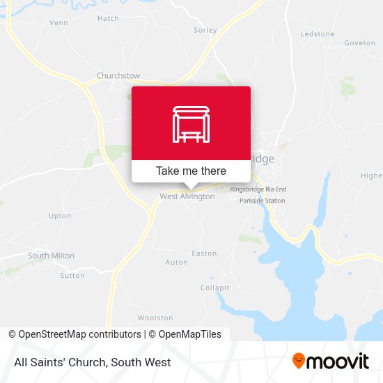 All Saints' Church map