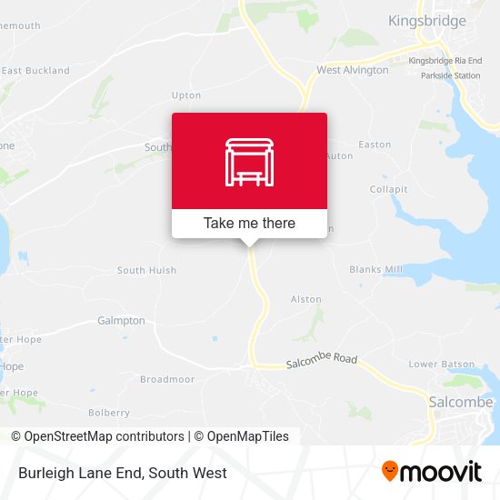 Burleigh Lane End map